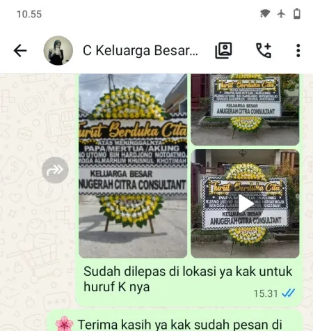 Pengiriman Papan Bunga Duka Pasar Ciputat