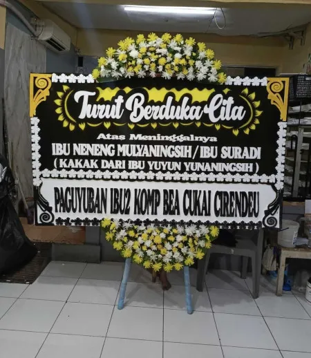 Papan Bunga Duka Pasar Ciputat